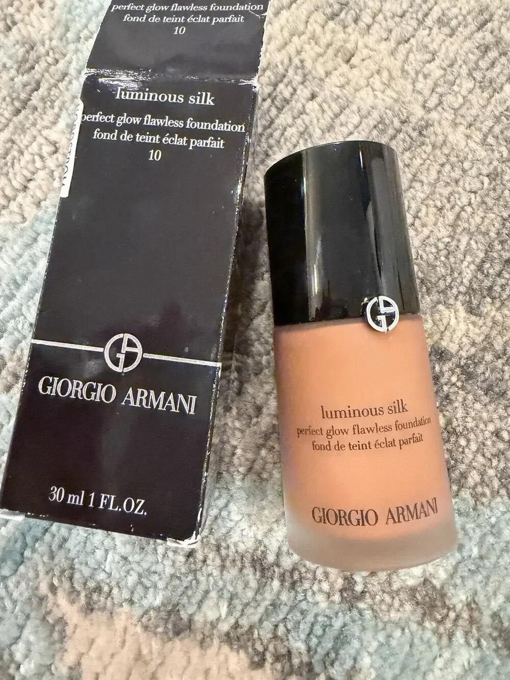 Giorgio Armani Shade 10 Luminous Silk Perfect Glow Foundation 1 Fl Oz NIB NEW
